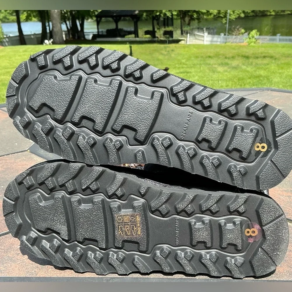 DREAM PAIRS Women's Mid Calf Winter Snow Boots Fashion FuzzyChic Buckle Booties
